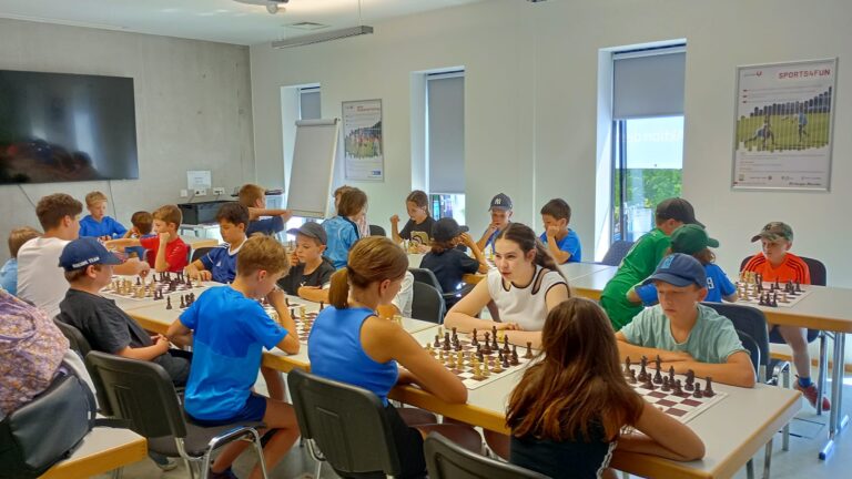 Schach beim 30-jährigen Jubiläum von Sports4Fun